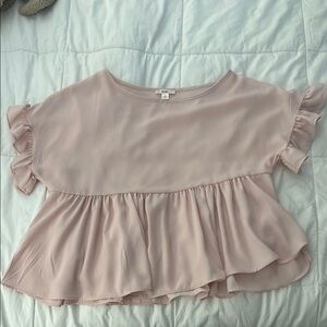 Miami Light Pink Ruffle Blouse